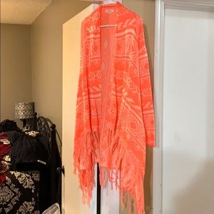 Coral cardigan